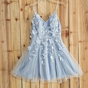 Light blue hoco dress 👗